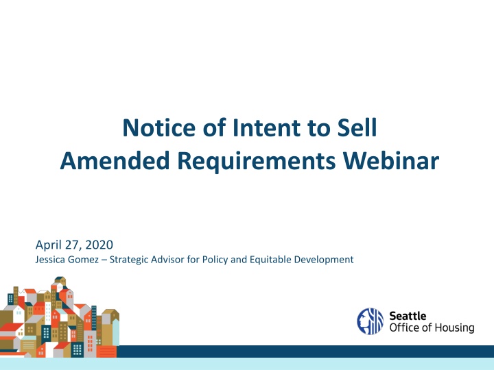 notice of intent to sell amended requirements