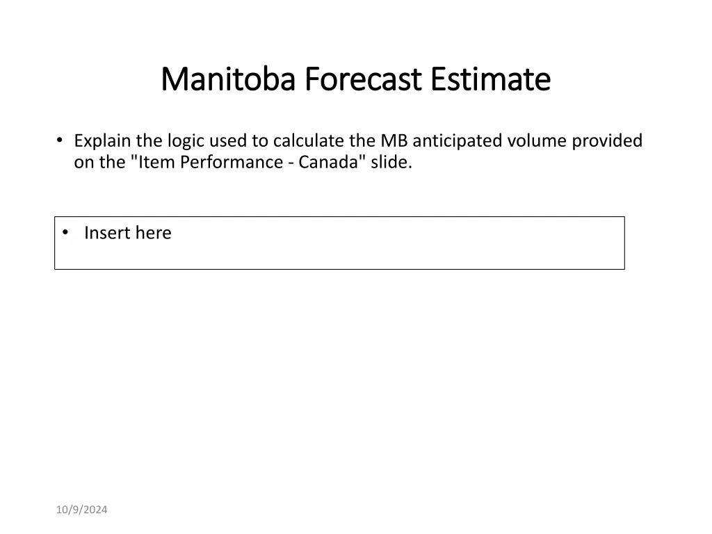 manitoba forecast estimate manitoba forecast