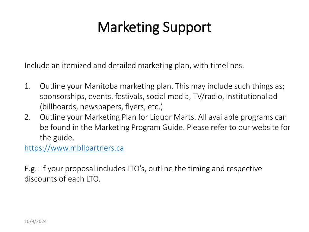 marketing support marketing support