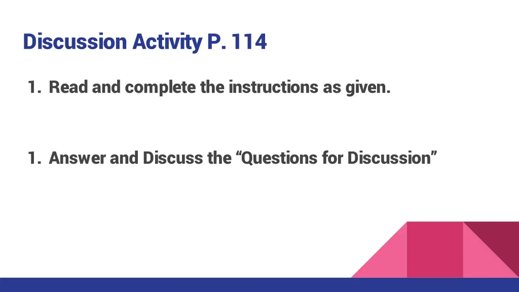 discussion activity p 114