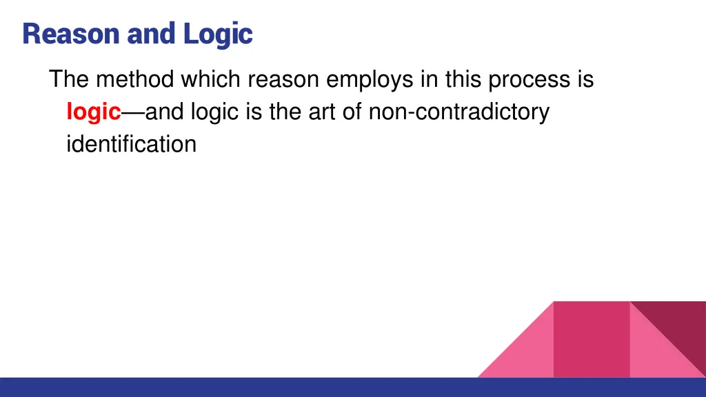 reason and logic