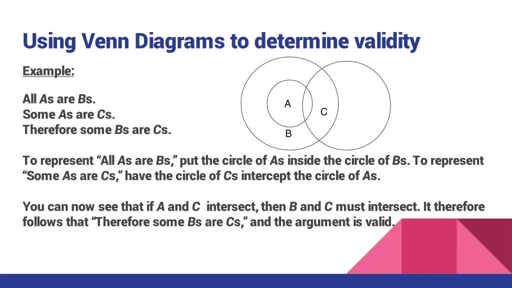 using venn diagrams to determine validity 1