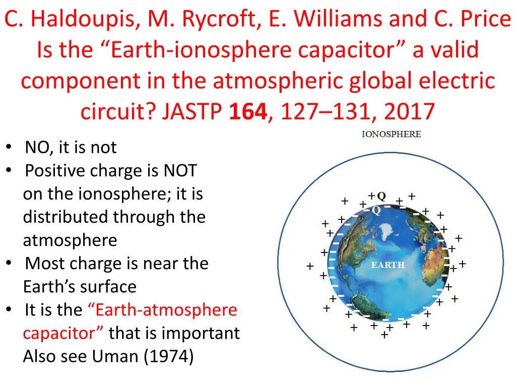 c haldoupis m rycroft e williams and c price