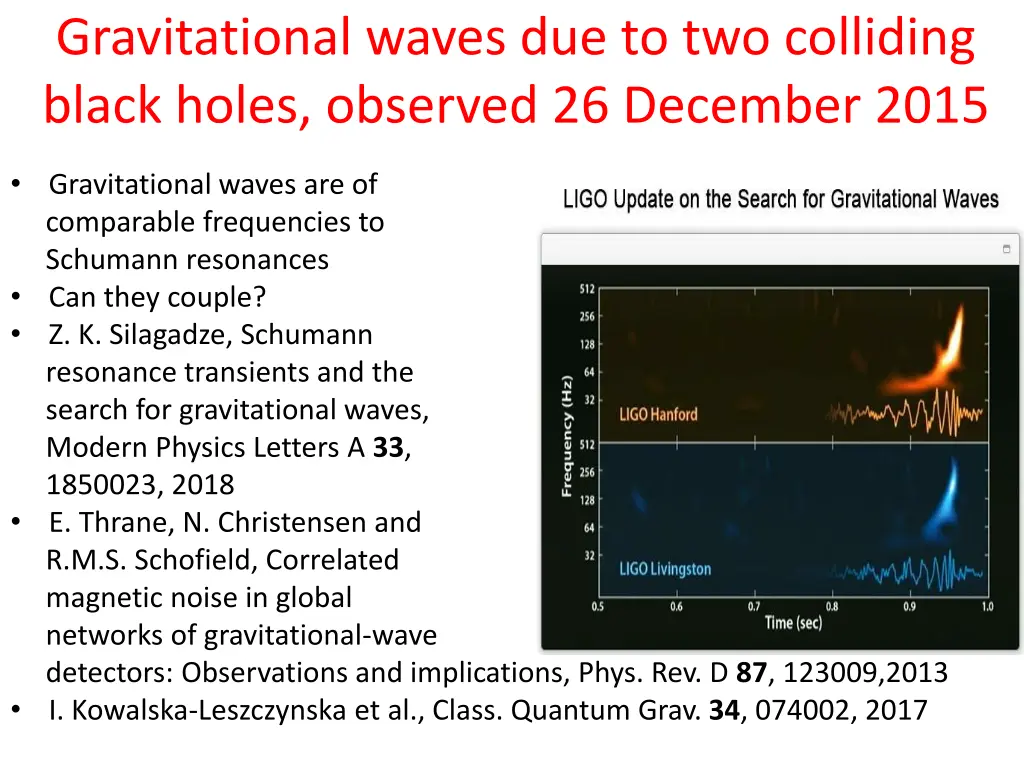 gravitational waves due to two colliding black