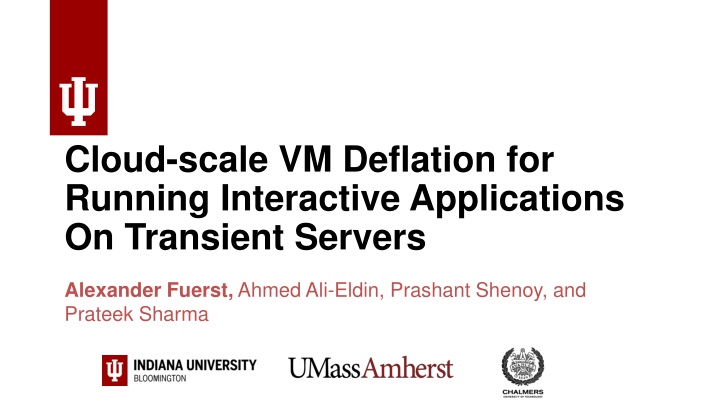 cloud scale vm deflation for running interactive