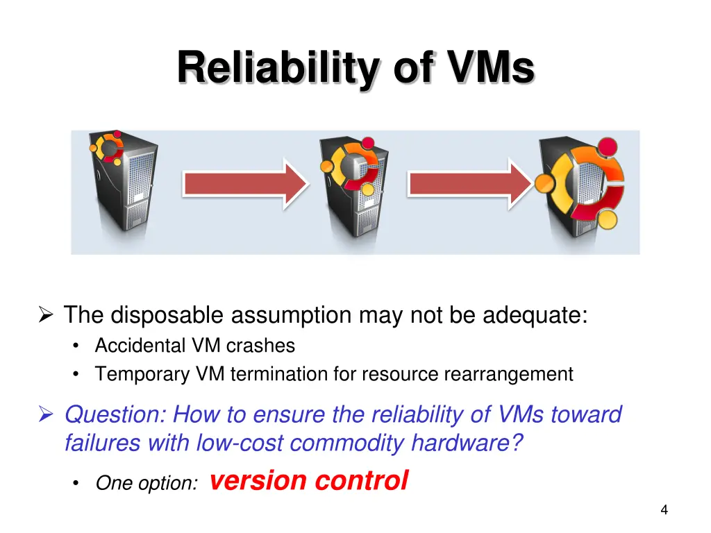 reliability of vms