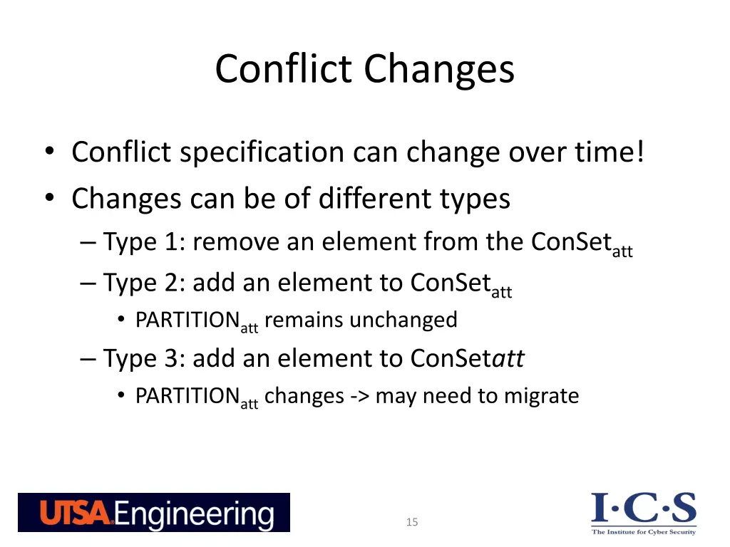 conflict changes