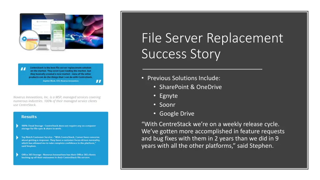 file server replacement success story