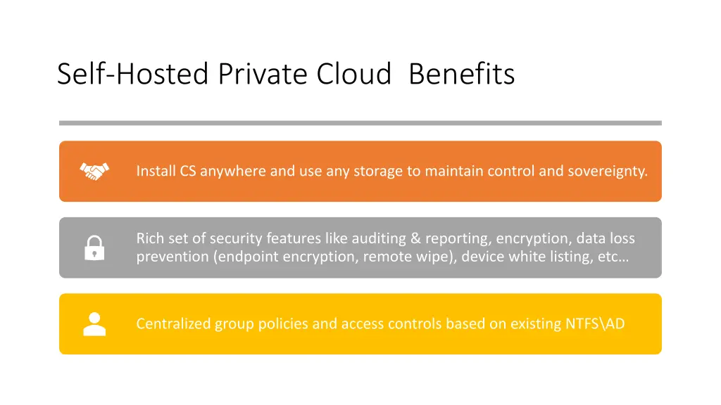 self hosted private cloud benefits