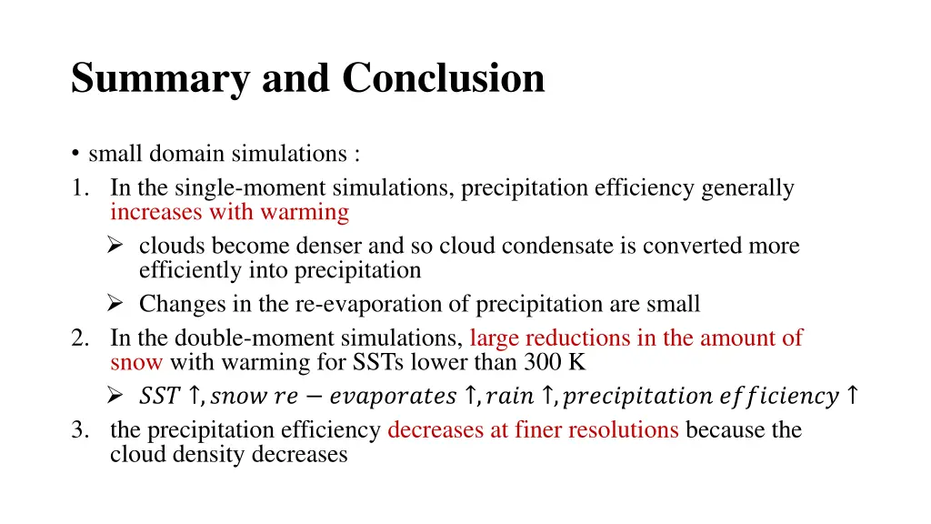 summary and conclusion