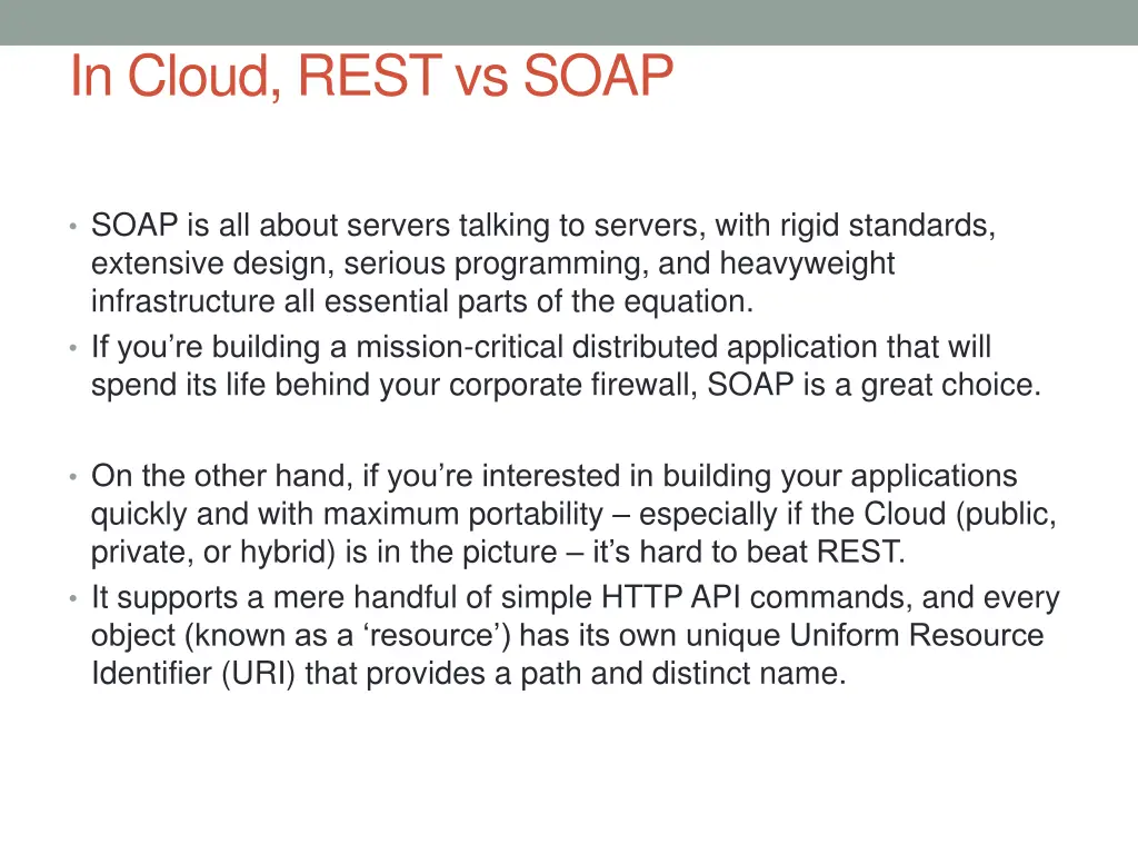 in cloud rest vs soap