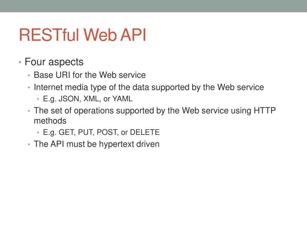 restful web api