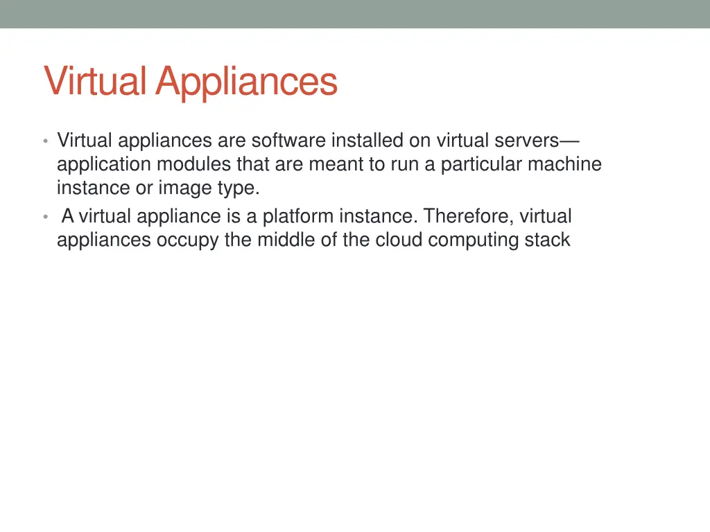 virtual appliances