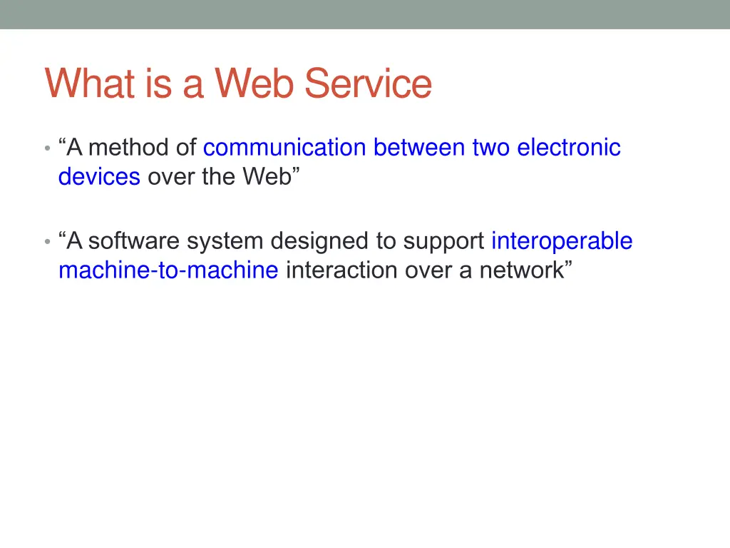 what is a web service