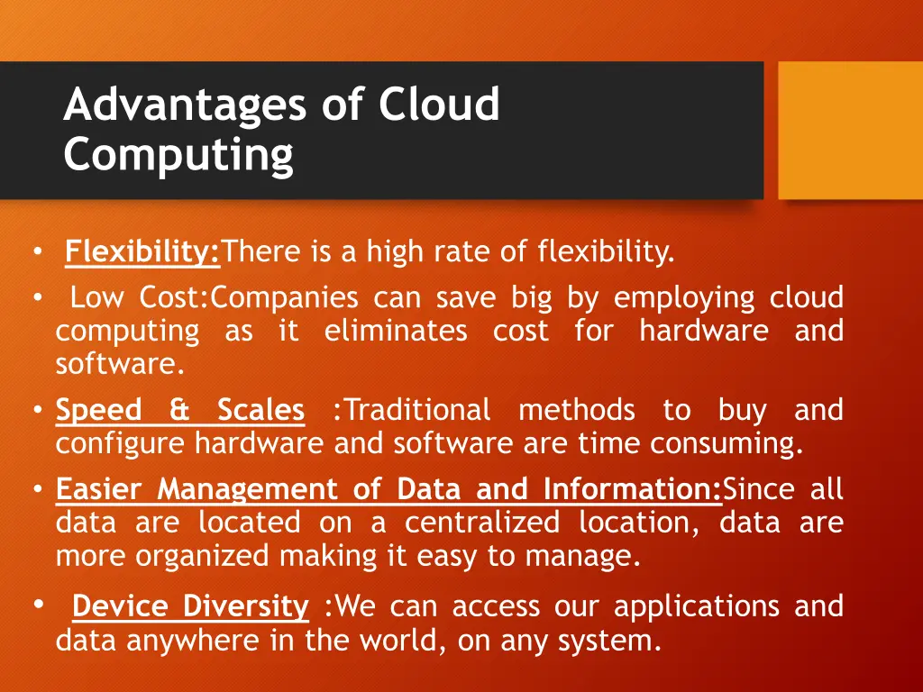 advantages of cloud computing