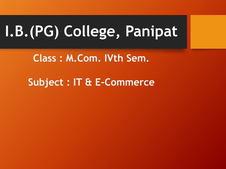 i b pg college panipat