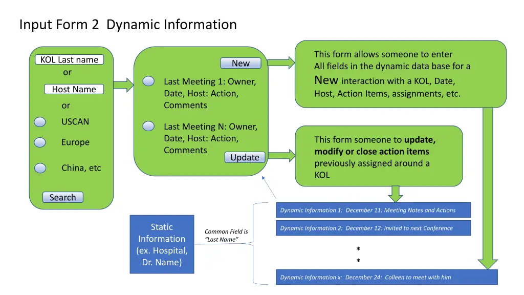 input form 2 dynamic information