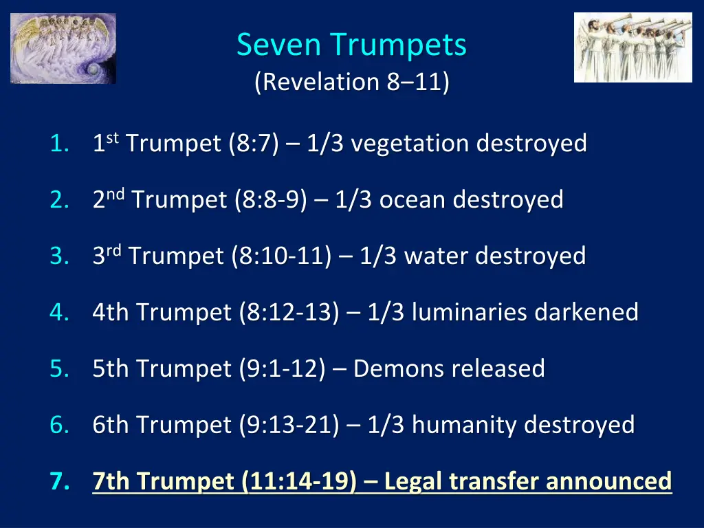 seven trumpets revelation 8 11