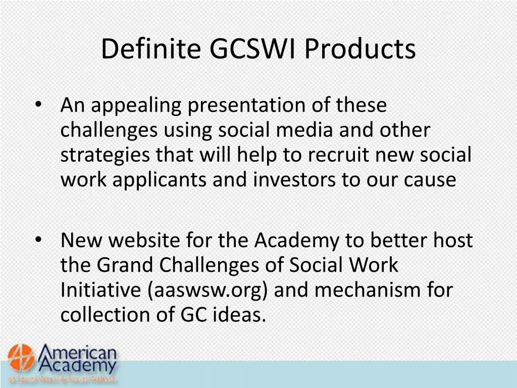 definite gcswi products