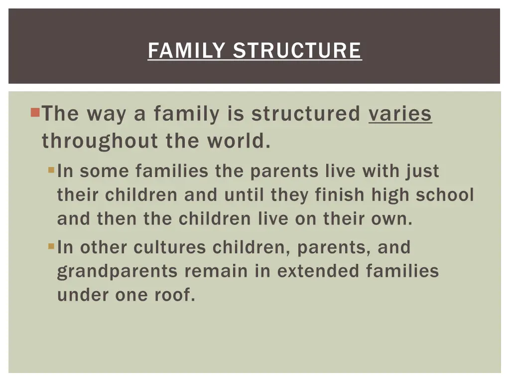 family structure