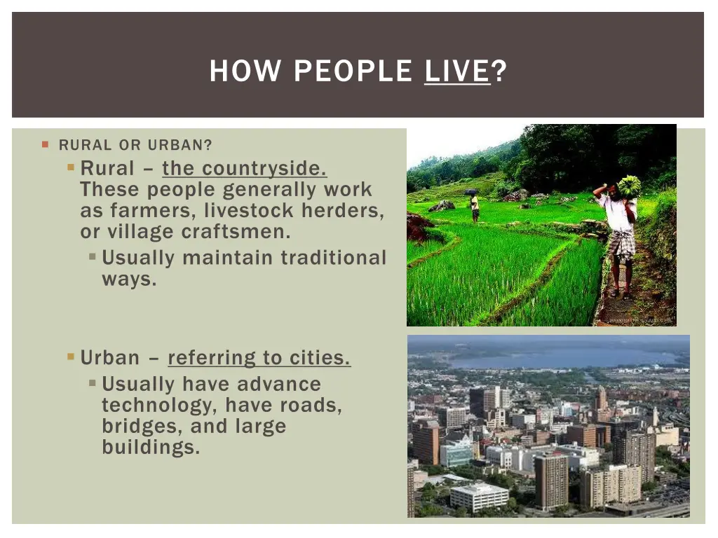 how people live