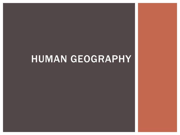 human geography