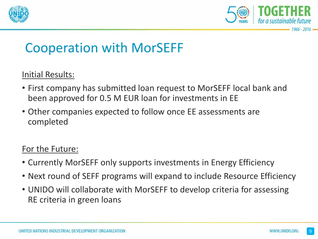 cooperation with morseff 1