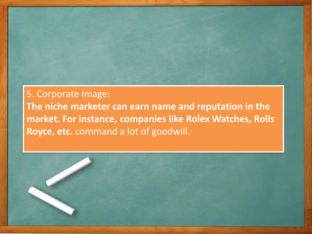 5 corporate image the niche marketer can earn