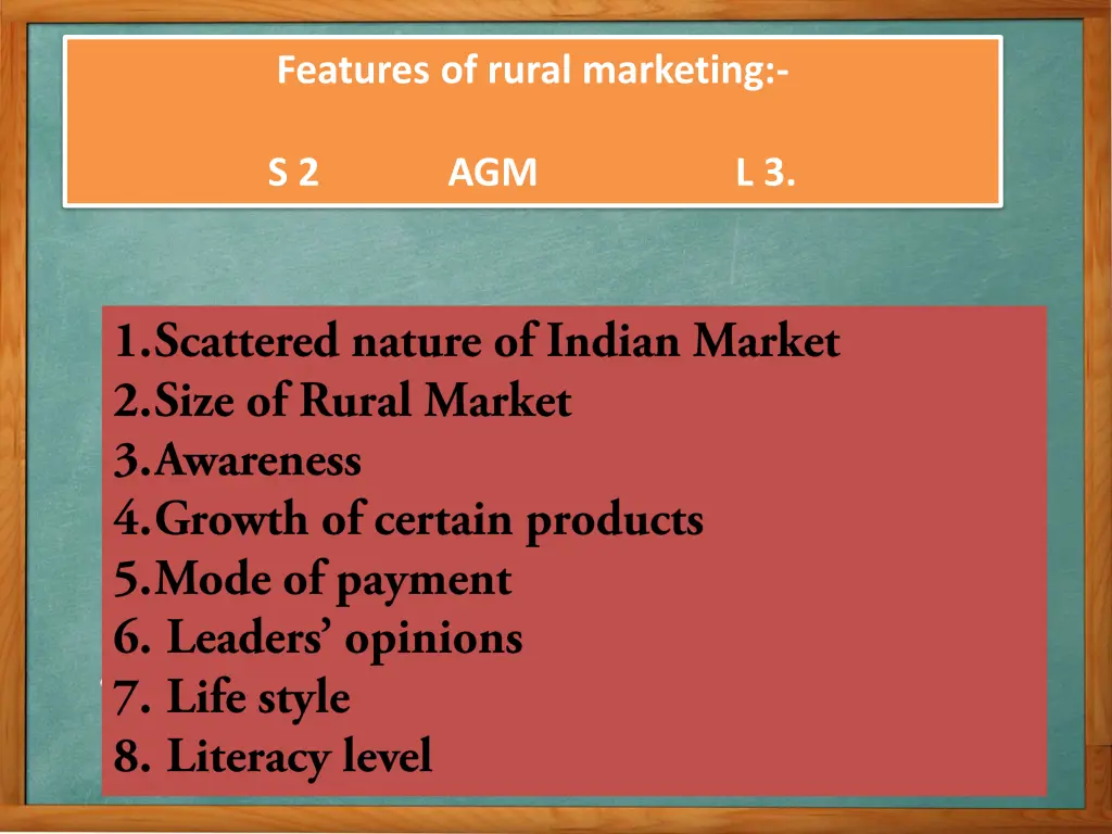 features of rural marketing