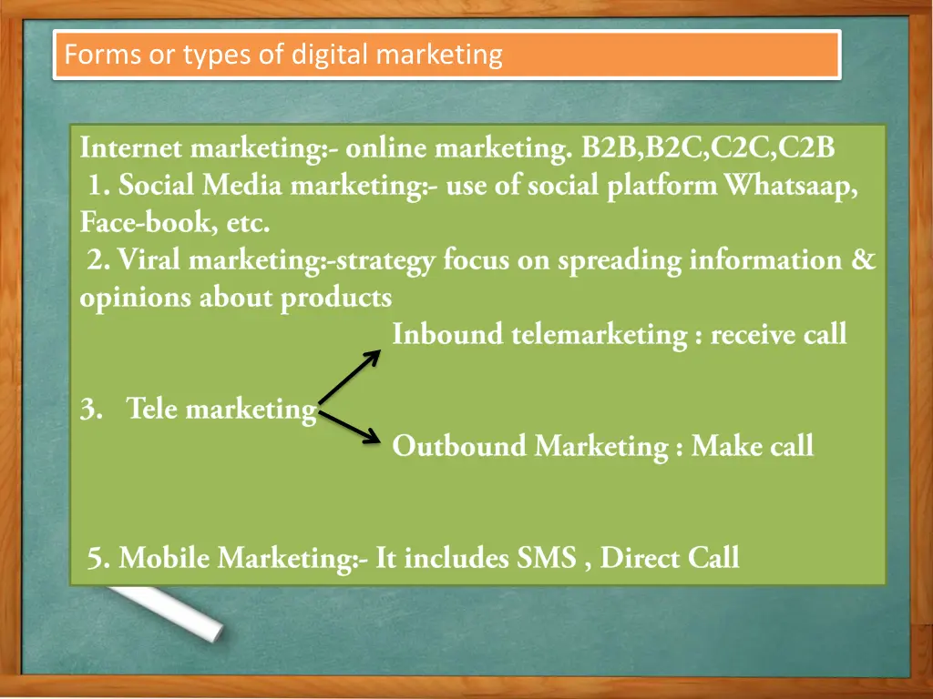 forms or types of digital marketing