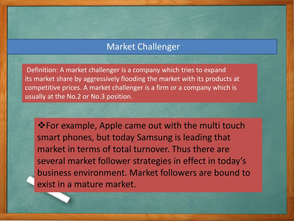 market challenger