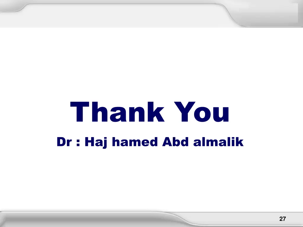 thank you dr haj hamed abd almalik