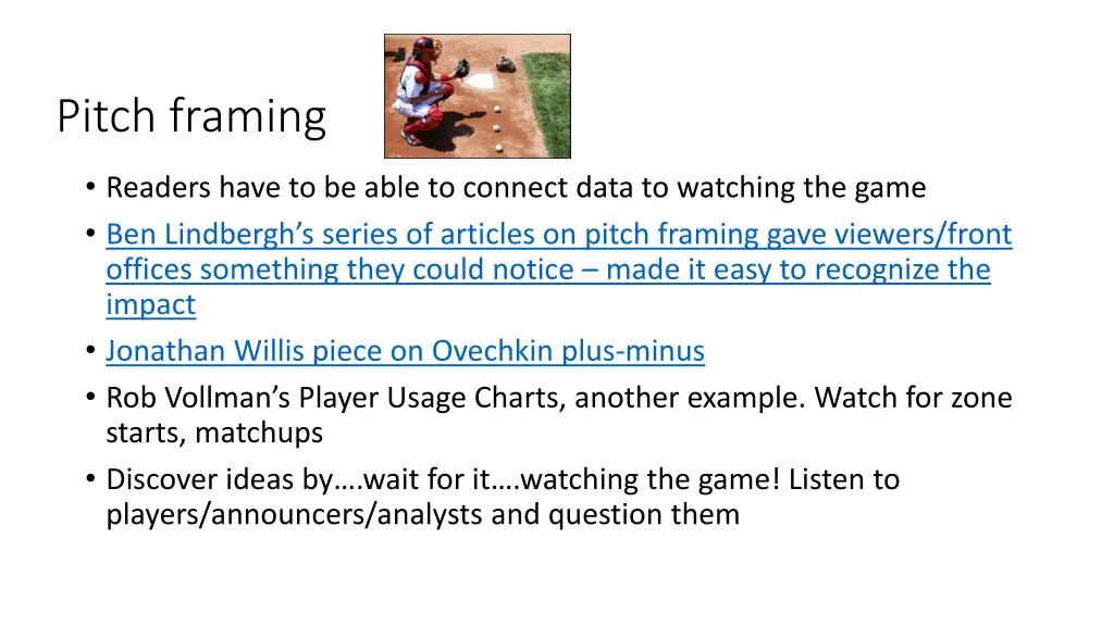 pitch framing