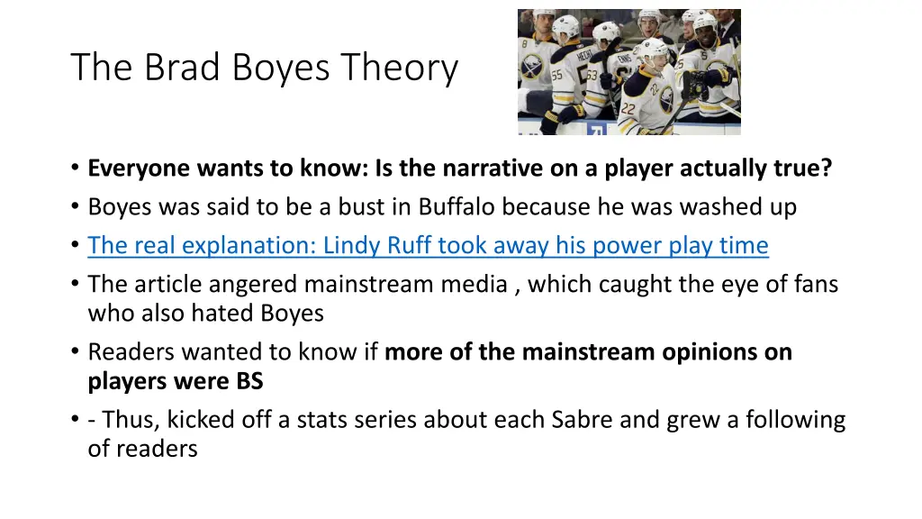 the brad boyes theory