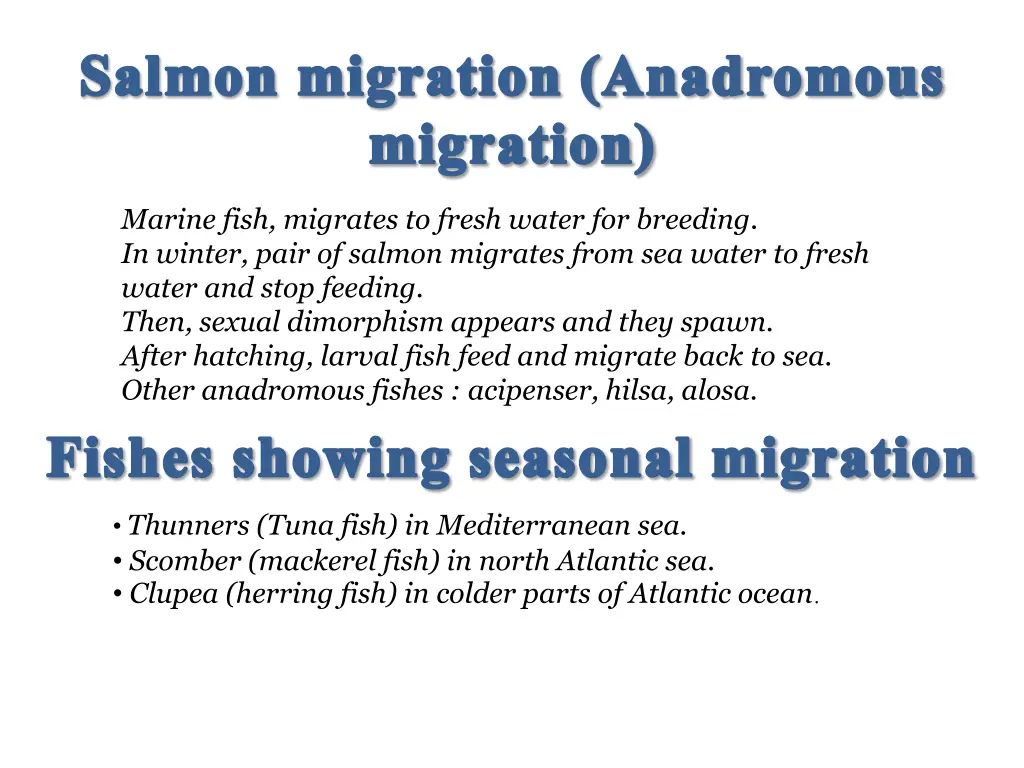 salmon migration anadromous migration