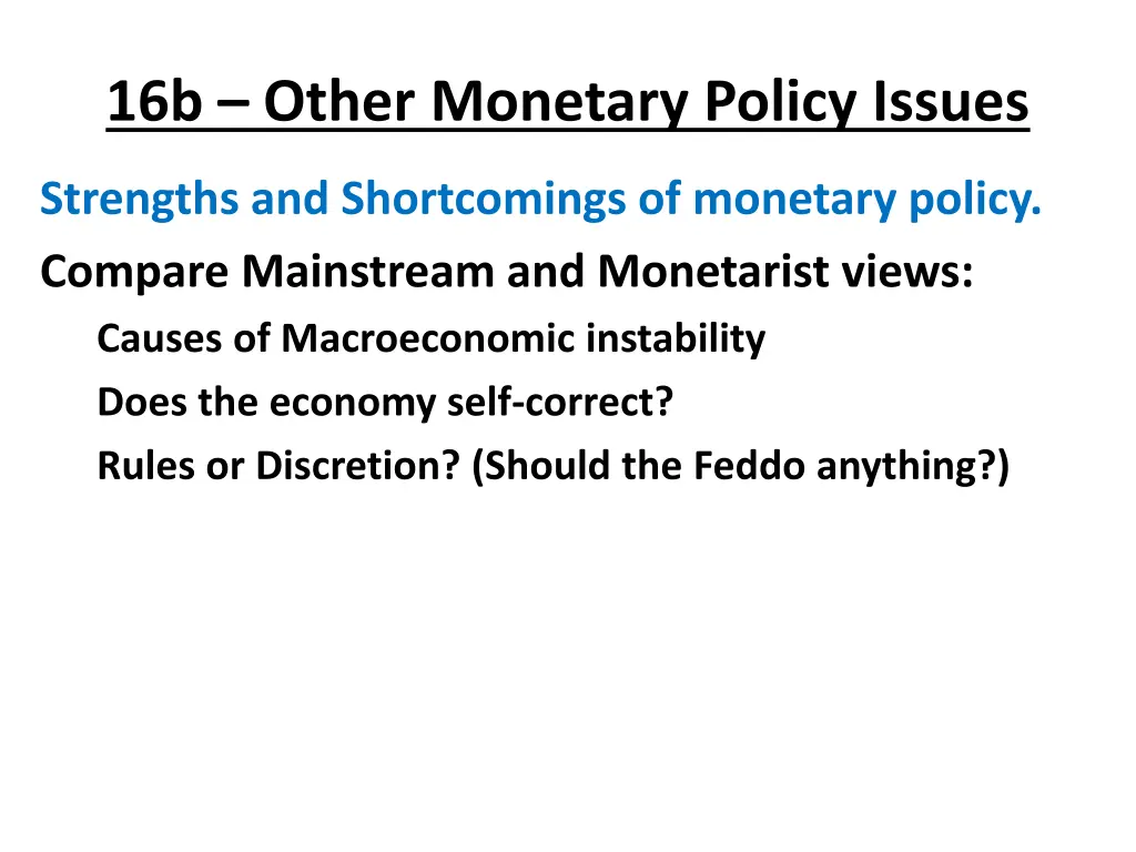 16b other monetary policy issues 4