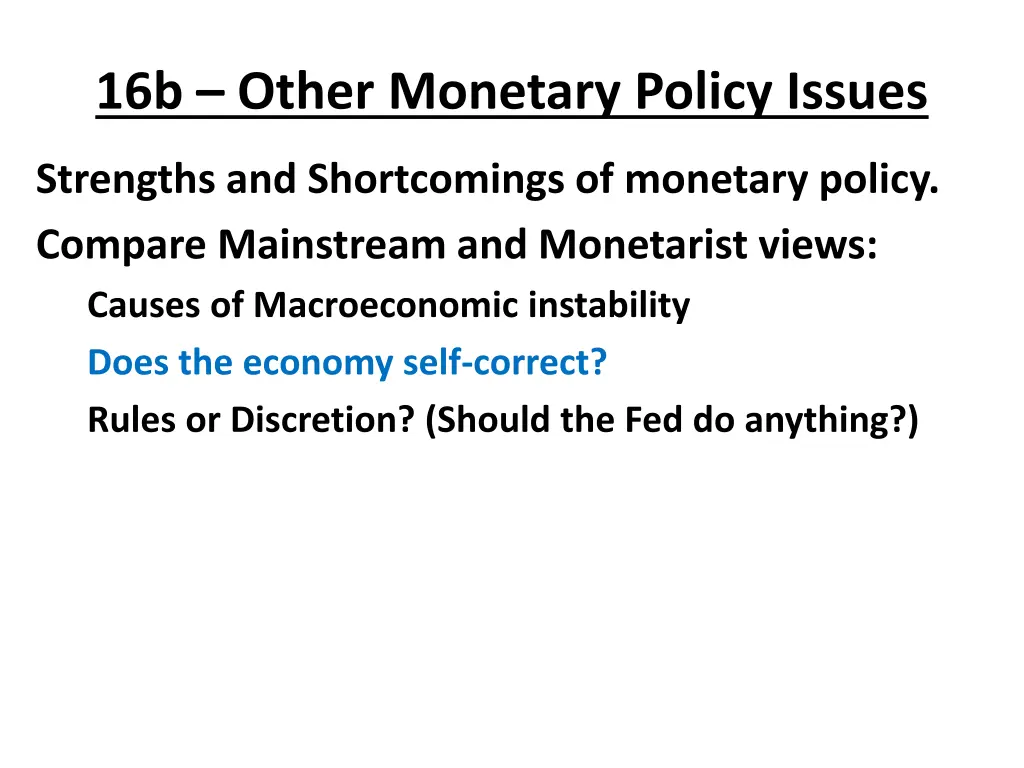 16b other monetary policy issues 6