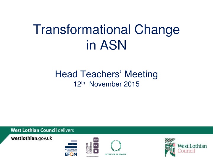 transformational change in asn