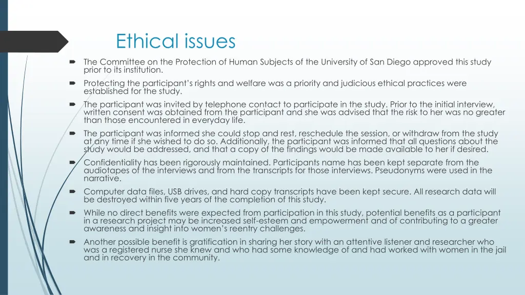 ethical issues