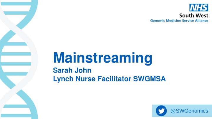 mainstreaming sarah john lynch nurse facilitator