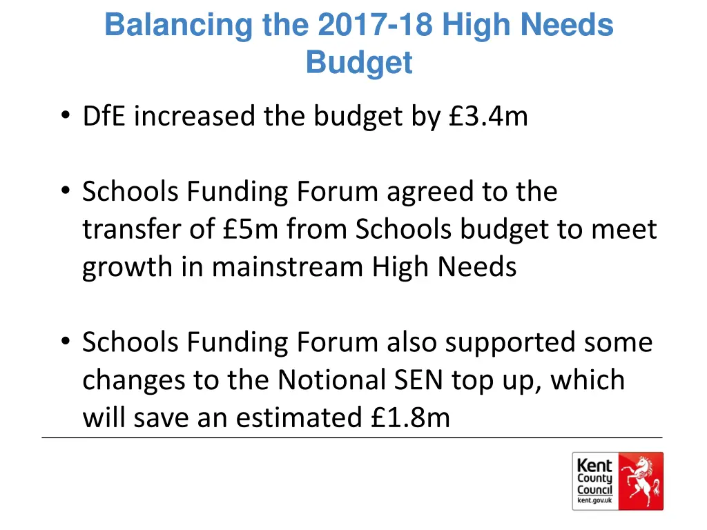 balancing the 2017 18 high needs budget