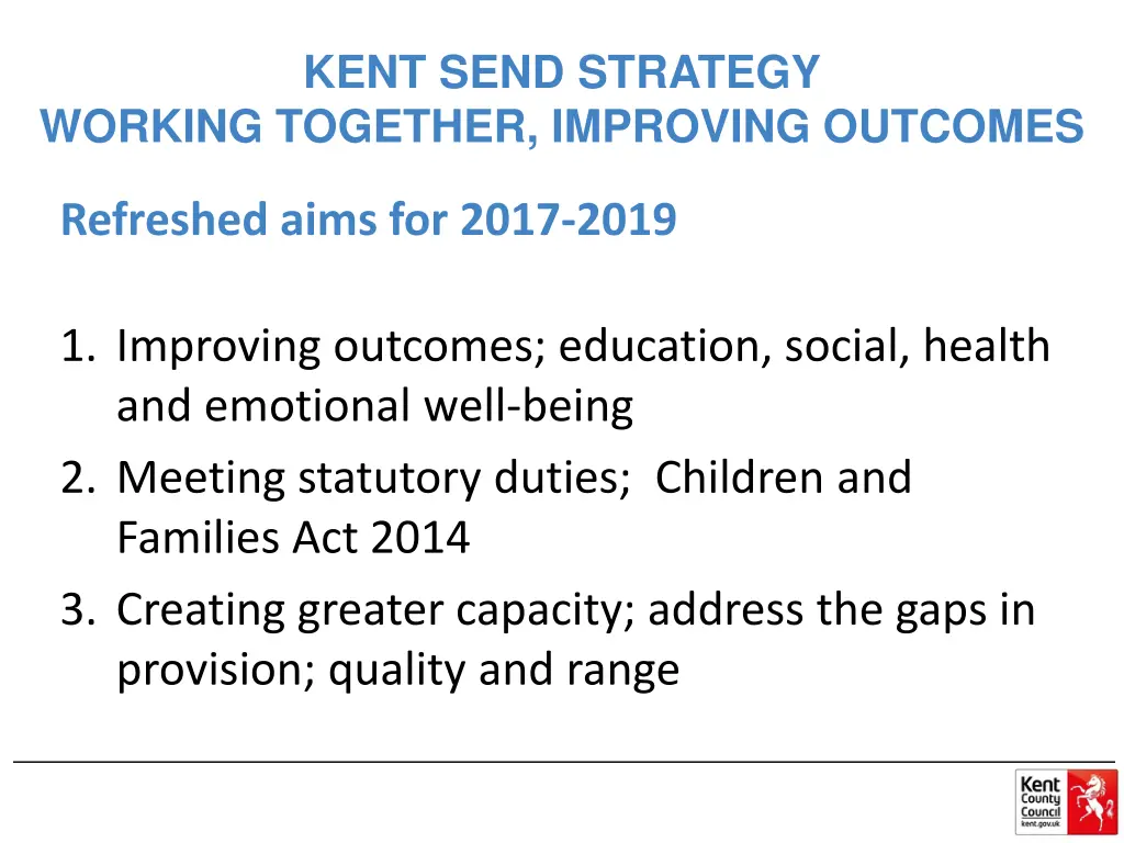 kent send strategy 1