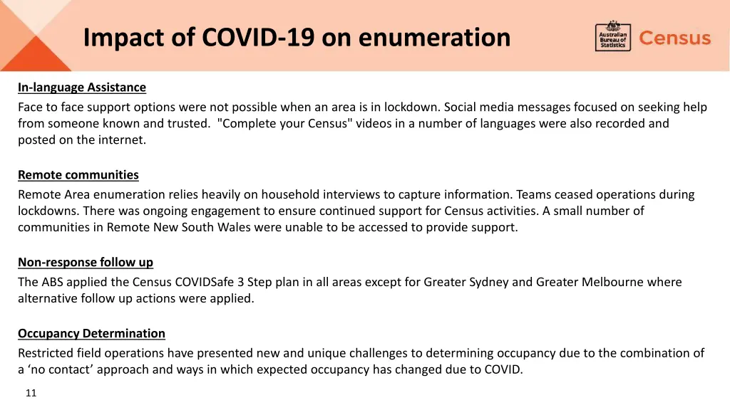 impact of covid 19 on enumeration 1