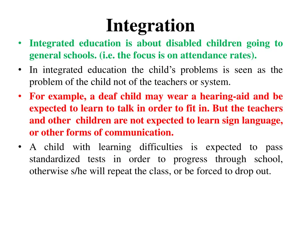 integration