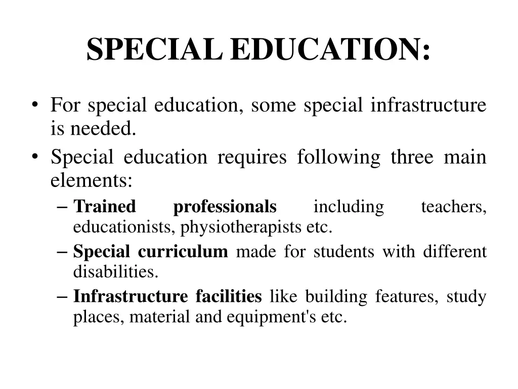 special education