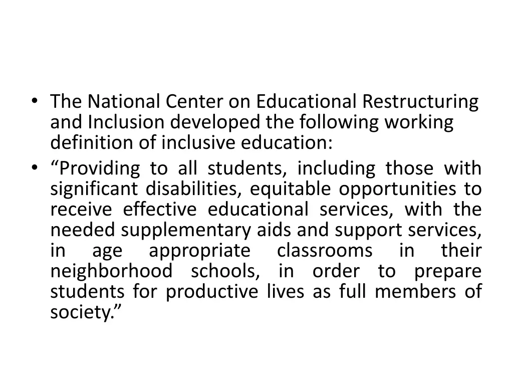 the national center on educational restructuring