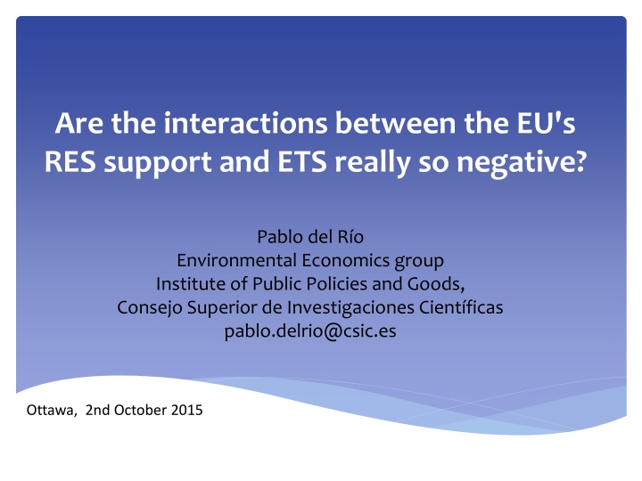 are the interactions between the eu s res support