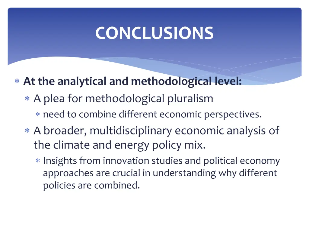 conclusions 1