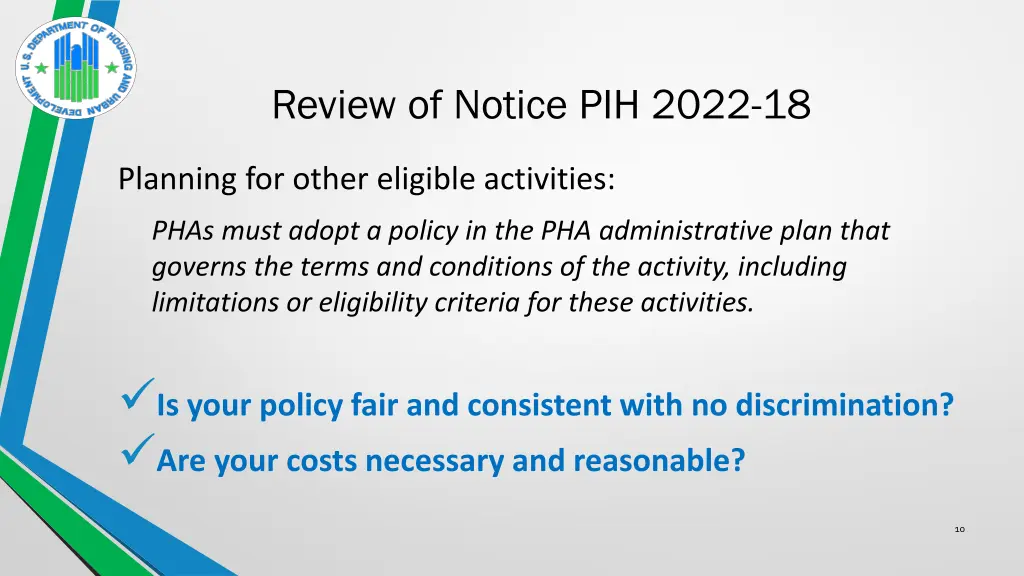 review of notice pih 2022 18 1