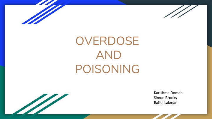 overdose and poisoning